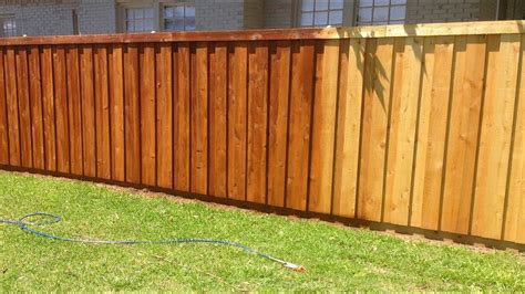How We Stained Our New Cedar Wood Fence Youtube