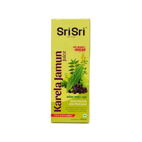 Sri Sri Tattva Karela Jamun Health Juice Bottle Of 1 L Medanand