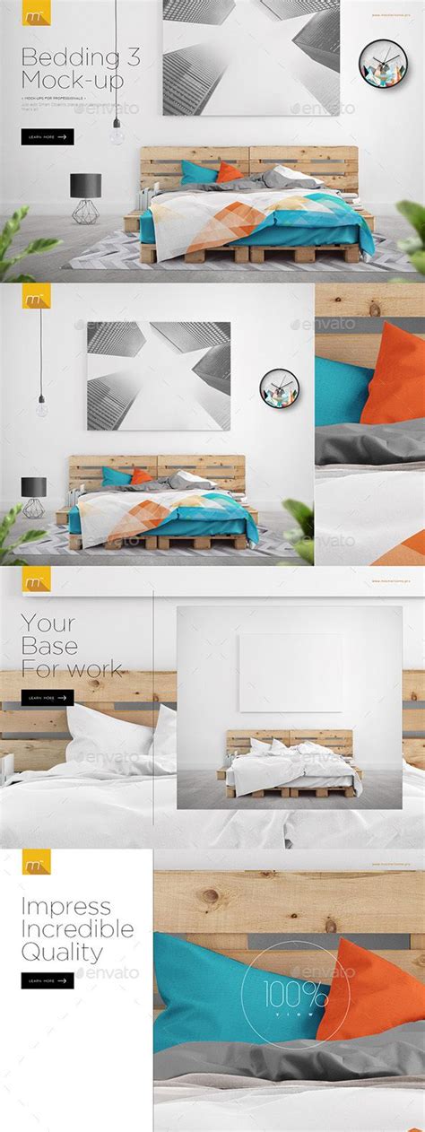Download Bed on Pallets Mock-up | Pallet beds, Contemporary bed ...