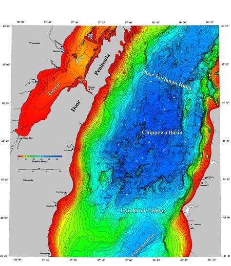 Bathymetry Of Lake Michigan