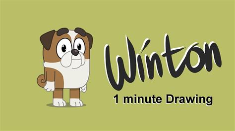 Winton Is An English Bulldog One Of Bluey‘s Friend Drawing Disney