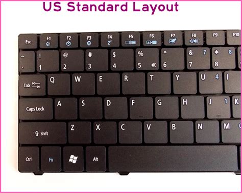 Laptop Us Layout Keyboard For Acer Aspire One Ao751h Ao752h Ao753