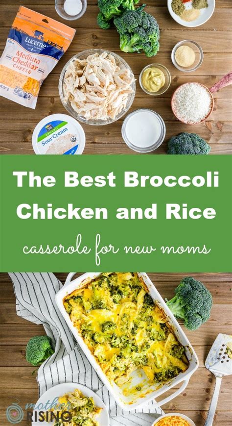 Before moving to the us, i always cooked with. Broccoli Chicken and Rice Casserole for New Moms | Mother ...