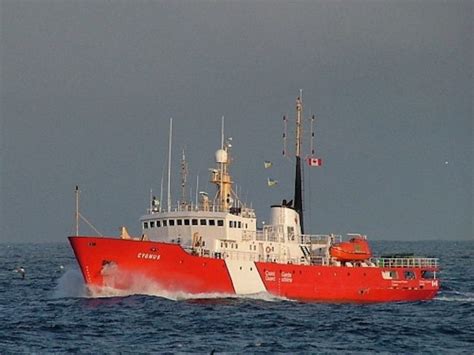 Canadian Coast Guard Cutter Back In Port Newfoundland