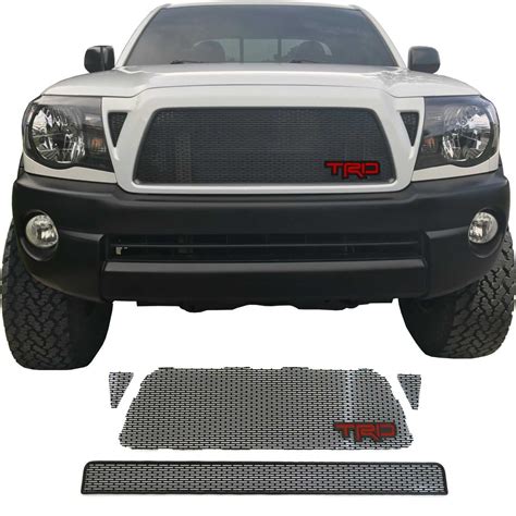 For 2005 2010 Toyota Tacoma Front New Grille Surround Chrome With Black