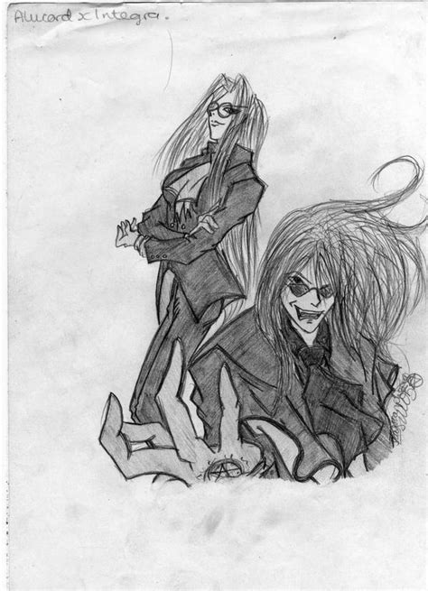 Alucard And Integra By D34d Dolly M4554cr3 On Deviantart