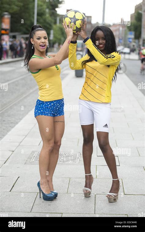 Brazilian Babe Danni Lima And Columbian Stunner Carolina Cuero Alban Pose At The Top Of Grafton
