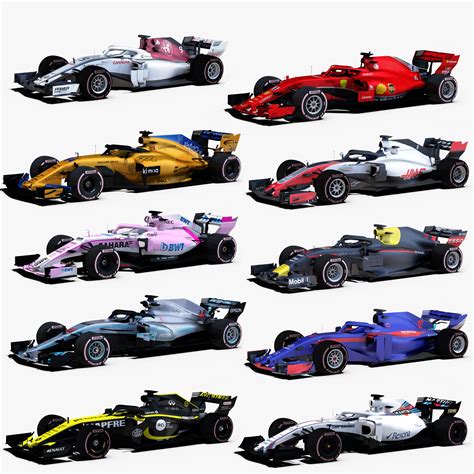 Our 3d models marketplace was launched in february 2004, and now we are one of the world's largest providers of high quality 3d content. Formula 1 2018 Cars 3D asset | CGTrader