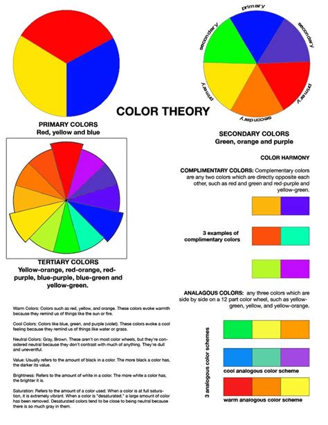 Color Theory Worksheet Rafaelgarciaphoto Color Theory Worksheet