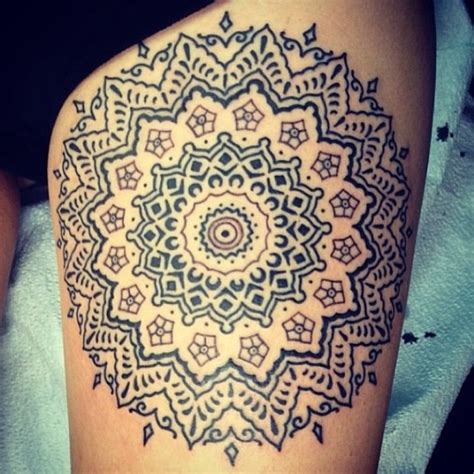 Mandala Thigh Tattoo Designs Ideas And Meaning Tattoos For You