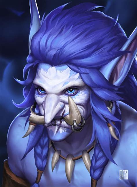 The boy in art (linked via a disclaimer). C: Tusky-boy by MissNovemberRain on DeviantArt in 2020 | World of warcraft characters, Artwork, Art
