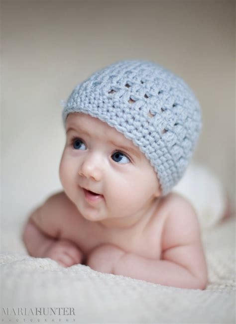 Blue Crochet Baby Hat Crochet Baby Hat Newborn Hat Baby Etsy