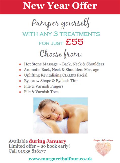 New Year Offer Now Extended To Feb Margaret Balfour Clarins Beauty Salon And Day Spa