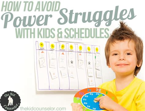 How To Avoid Power Struggles With Kids And Schedules The