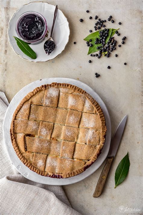 Blueberry Jam And Ricotta Crostata From The Tuscan Appennini Juls