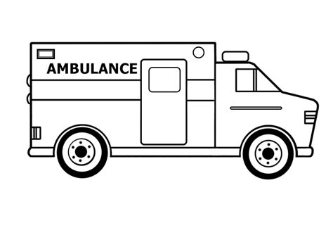 Free Printable Ambulance Coloring Page Coloring Pages