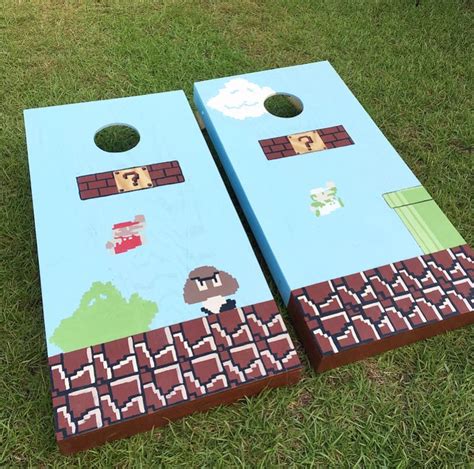 Our Super Cool Hand Painted Cornhole Boards The Blue Hue House