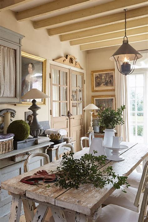 A Refined French Interior French Country Dining Room