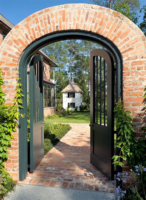 Front Courtyard Garden Gates Brick Archway