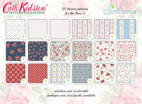 Cath Kidston Pattern Collection Custom Content For The Sims 3 By