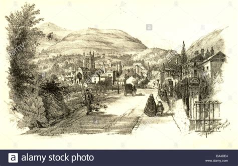 Lithograph Of Malvern By Artist J C Oldmeadow Stock Photo Alamy