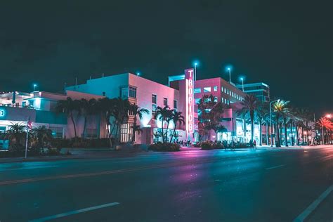 1440x900px Free Download Hd Wallpaper Street During Night Neon