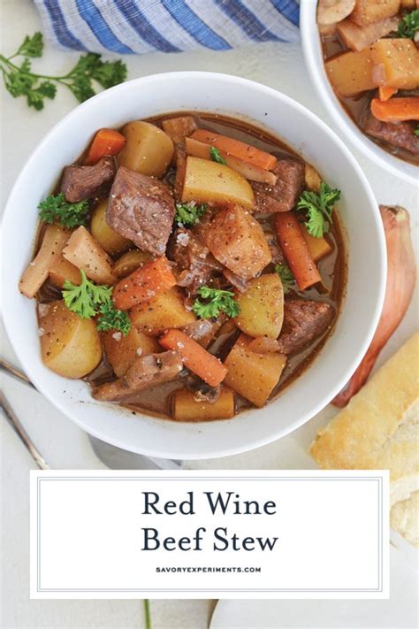 Beef Stew With Red Wine Savory Experiments