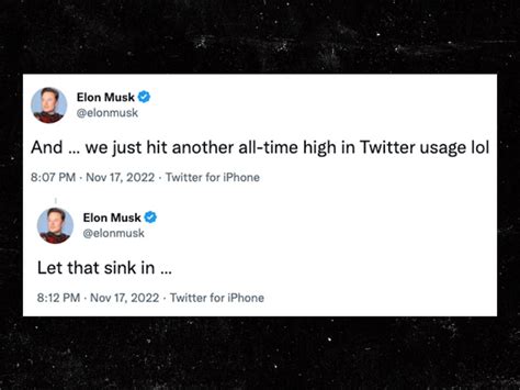 Elon Musk Says Twitter Hit All Time High During Shutdown Panic