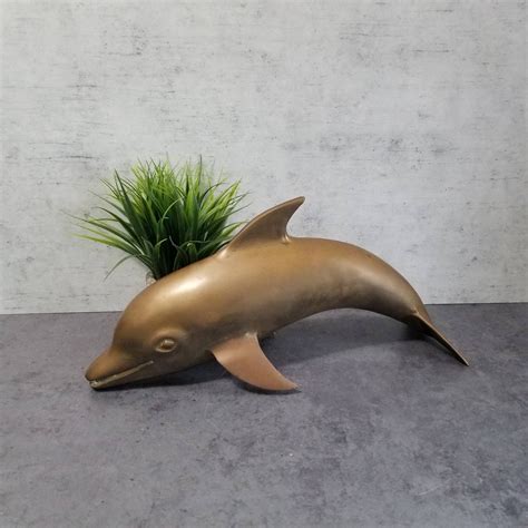 Extra Large Brass Dolphin 14 X 65 Etsy