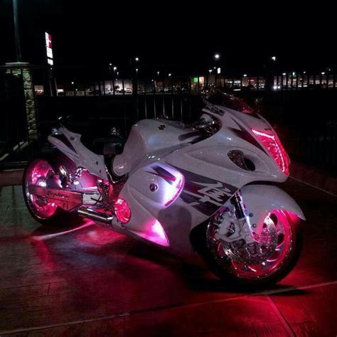 neon pink lights on this street bike pink motorcycle sport bikes sportbikes