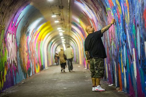 Bringing A Little Color To A Passage At The 191st Street Station The