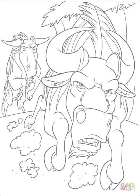 Kazar And Blag Are Running Coloring Page Free Printable Coloring Pages
