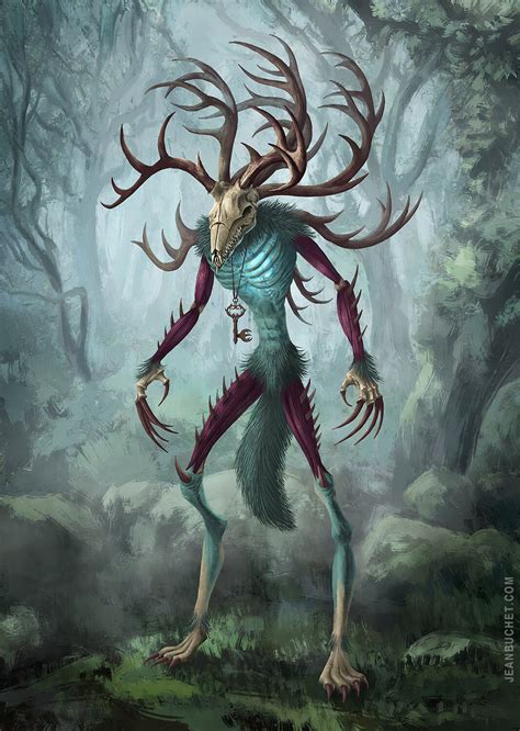 Artstation Forest Creature Jean Buchet