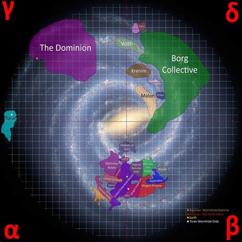 Star Trek Mappe E Astronavi Chart Opera Spaziale