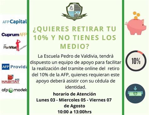 Es este el fin de las afp y el inicio. Apoyo Retiro 10% AFP - Escuela Pedro de Valdivia