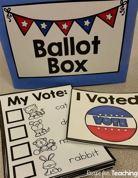 Election Day Voting Fun For Kindergarten Recipe For Teaching