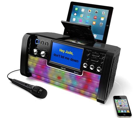 AKAI BLUETOOTH CD G MP3 PLAYER KARAOKE DISCO PARTY MACHINE MIC MICROPHONE USB EBay