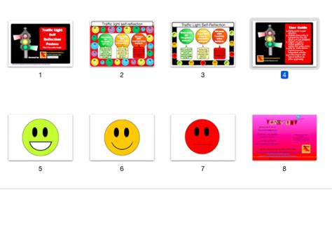 Classroom Self Assessment Traffic Light Reflection Posters Free