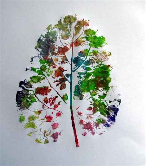 Painted Leaf Prints Munchkins And Mayhem