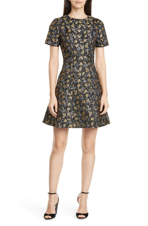 Women S Ted Baker London Divwine Floral Jacquard Fit Flare Dress