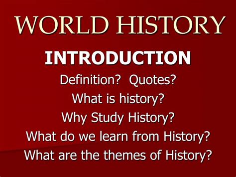 Ppt World History Powerpoint Presentation Free Download Id6826183