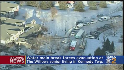 Water Main Break Forces Evacuation At The Willows Senior Living In