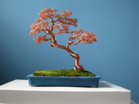 Aluminum Wire Tree Slanting Bonsai Style Shakan Best Ts Etsy