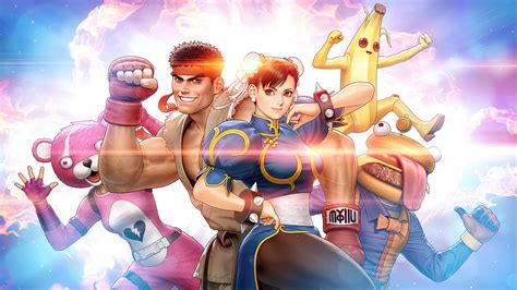 Fortnite Ryu Chun Li Street Fighter 2021 Hd Games 4k Wallpapers