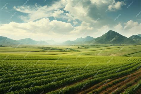 Premium AI Image | Exploring the Untamed Beauty of Agriculture in the