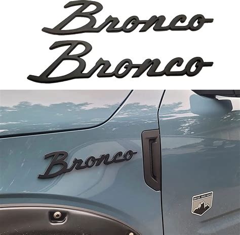 Kalofor Chrome Emblems Decals For Ford Bronco 2021 2023 Bronco Logo