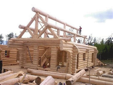 The basic tools required when constructing a log home include: The Best Of butt and Pass Log Cabin Plans | New Home Plans ...