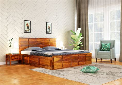 Sheesham Wood Double Bed Designs Bedroom Furniture Design Bed