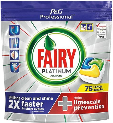 Fairy Platinum Lemon All In One Dishwasher Tablets 75 Pack • Price