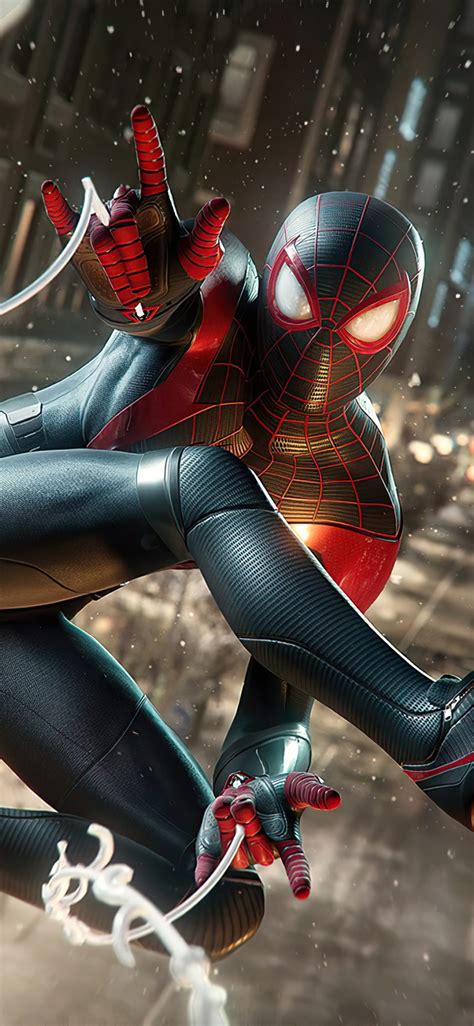 1125x2436 4K Marvels Spiderman Miles Morales 2020 Iphone ...